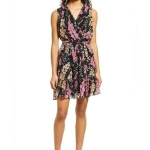 Sam Edelman light weight floral print wrap dress size 0 new with tags